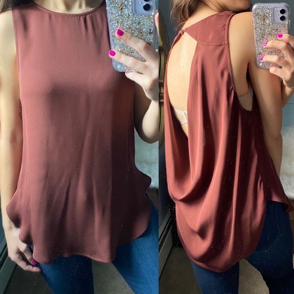 Haute Hippie Silk Drape Back Tank - Picture 2 of 16